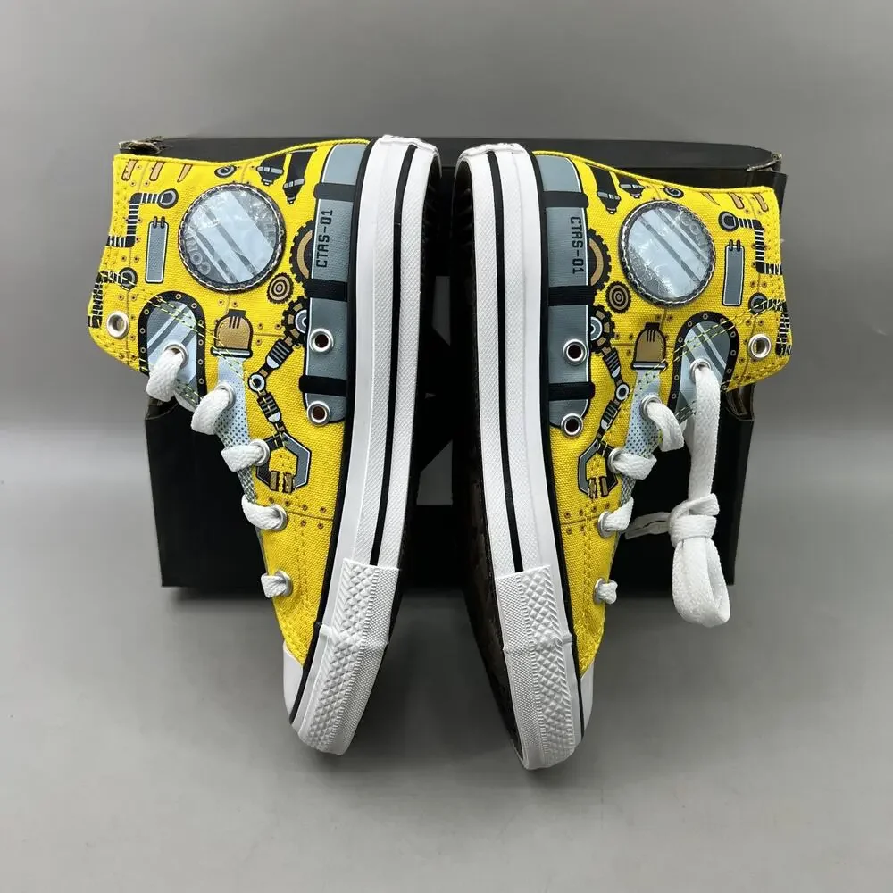 Converse CTAS Summer Submarine Shoes Youth Size 1.5 Yellow High Top Sneakers NEW